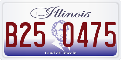 IL license plate B250475