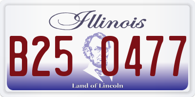 IL license plate B250477