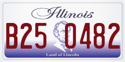 IL license plate B250482