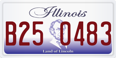 IL license plate B250483