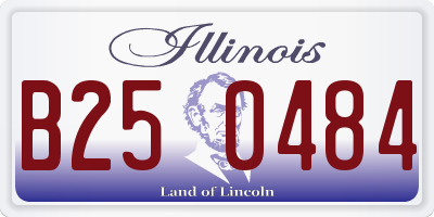 IL license plate B250484