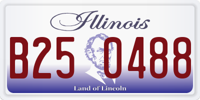 IL license plate B250488