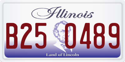 IL license plate B250489