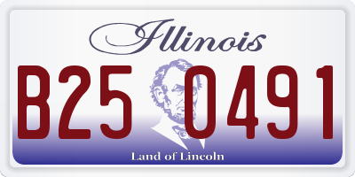 IL license plate B250491