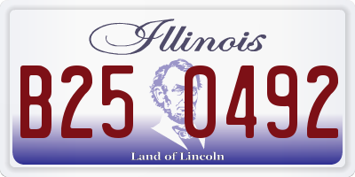 IL license plate B250492