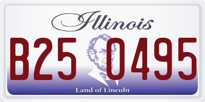 IL license plate B250495