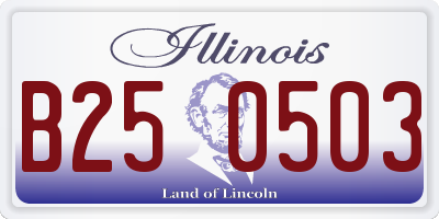 IL license plate B250503
