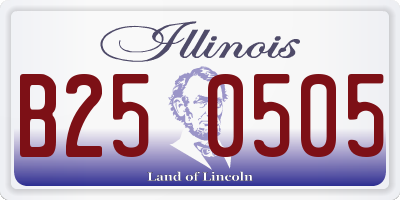 IL license plate B250505