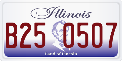 IL license plate B250507