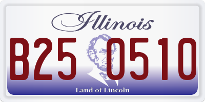 IL license plate B250510