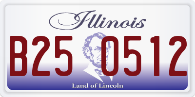 IL license plate B250512