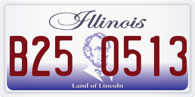 IL license plate B250513