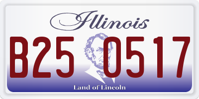 IL license plate B250517