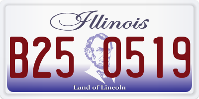 IL license plate B250519