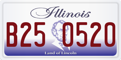 IL license plate B250520