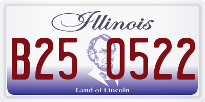IL license plate B250522