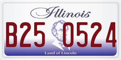IL license plate B250524
