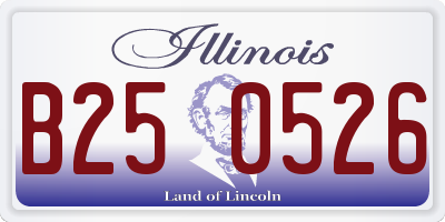 IL license plate B250526