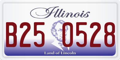 IL license plate B250528
