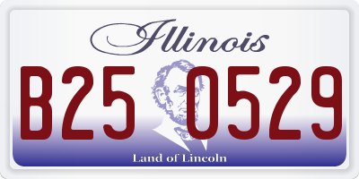 IL license plate B250529