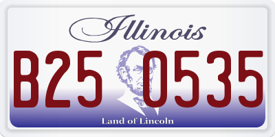 IL license plate B250535