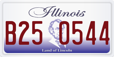 IL license plate B250544