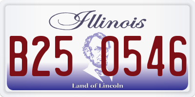 IL license plate B250546
