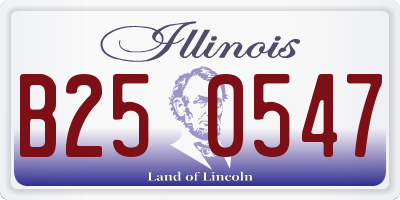 IL license plate B250547