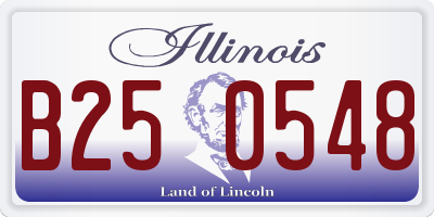 IL license plate B250548