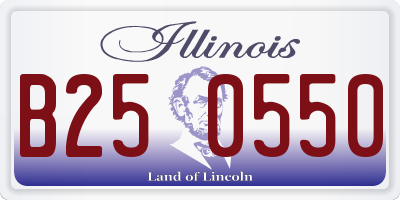 IL license plate B250550