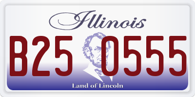 IL license plate B250555