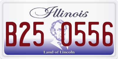 IL license plate B250556