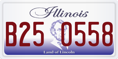 IL license plate B250558