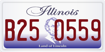 IL license plate B250559