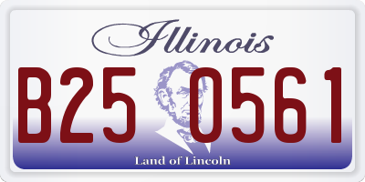 IL license plate B250561