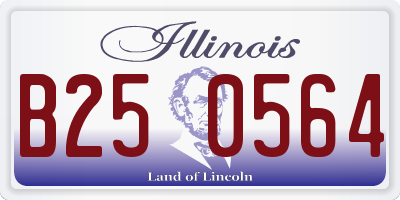 IL license plate B250564