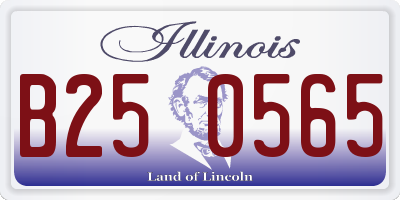 IL license plate B250565