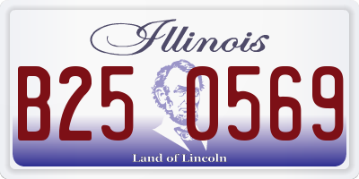 IL license plate B250569