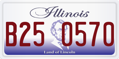 IL license plate B250570