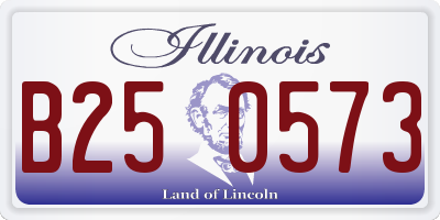 IL license plate B250573