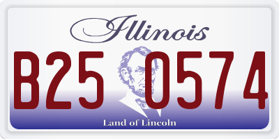IL license plate B250574