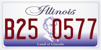 IL license plate B250577