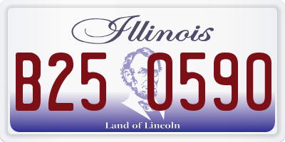 IL license plate B250590