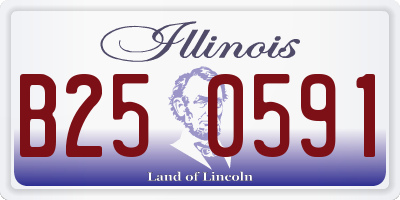 IL license plate B250591