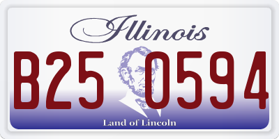 IL license plate B250594