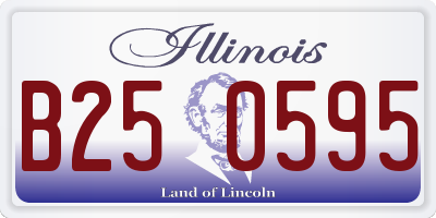 IL license plate B250595