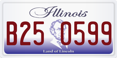 IL license plate B250599