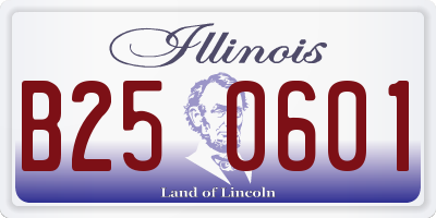 IL license plate B250601