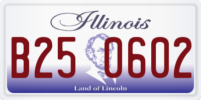 IL license plate B250602