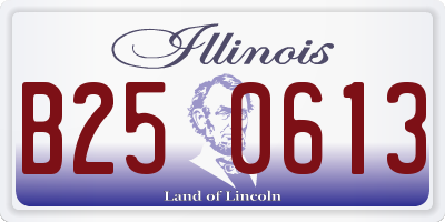 IL license plate B250613